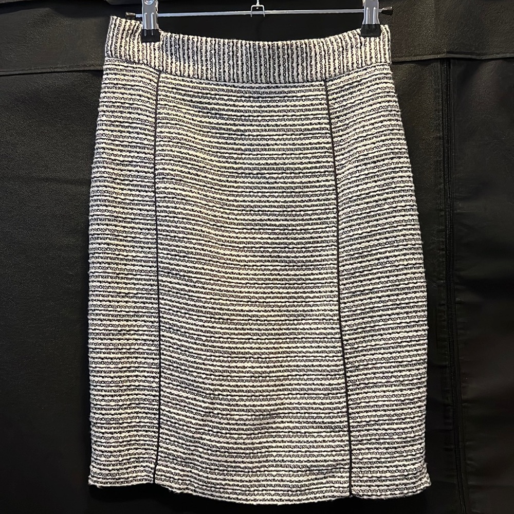 H&M pencil skirt - cream & black
